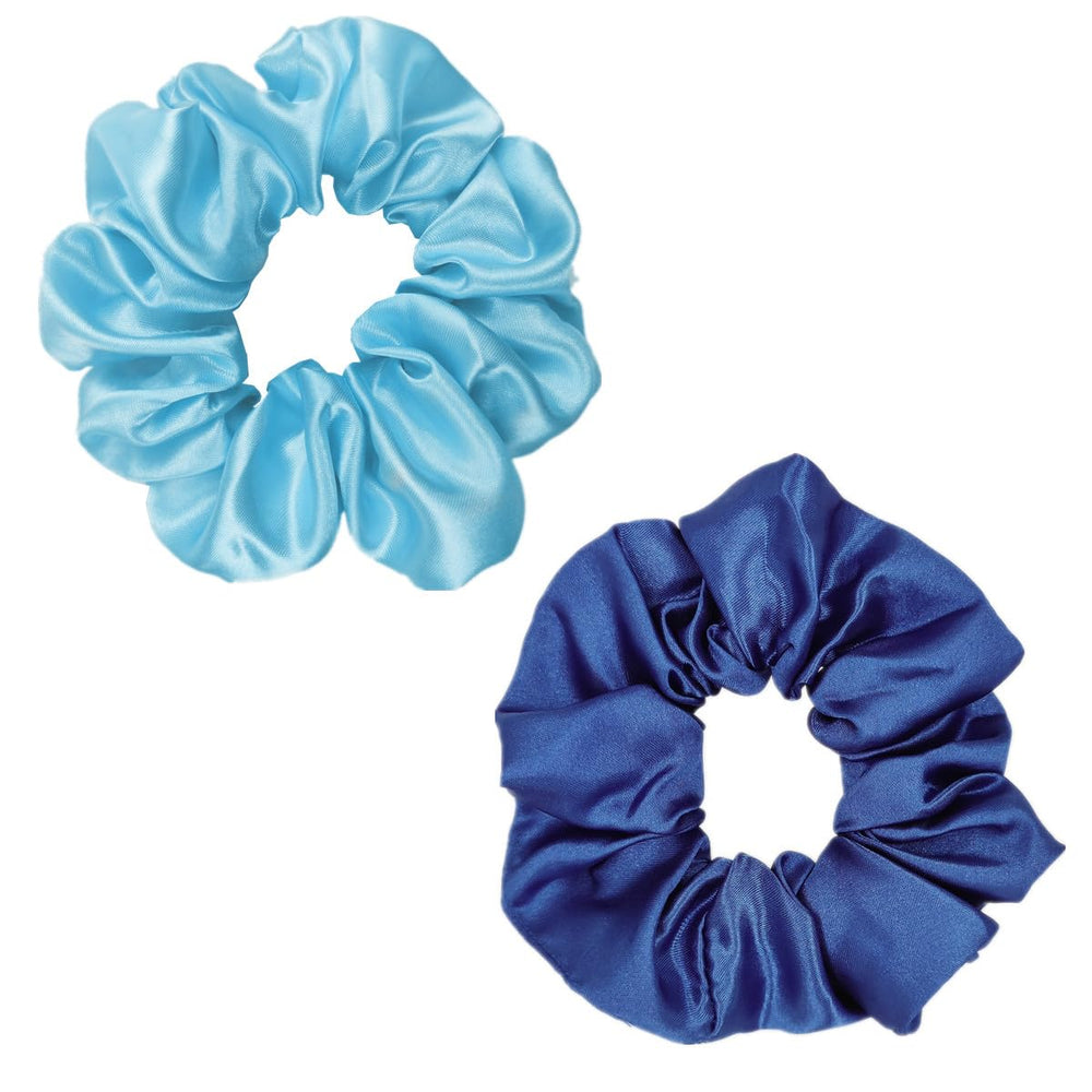 Sufermoe scrunchie next to ruler showing 4.5-inch diameter for size clarity