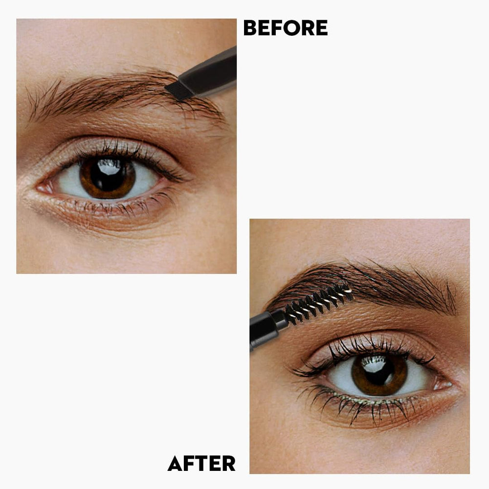 SUGAR Cosmetics in-use application on model demonstrating natural brow definition