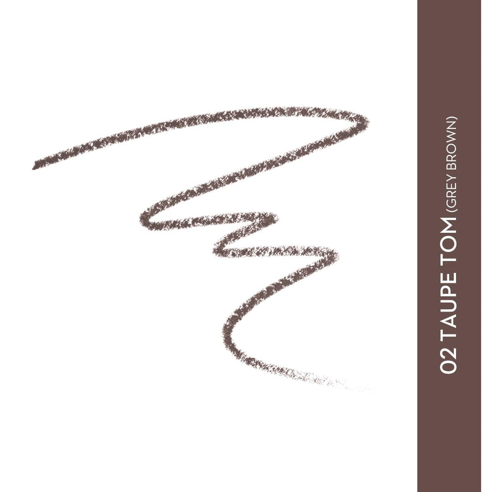 SUGAR Cosmetics pencil tip close-up showing fine point for precise hair-like strokes