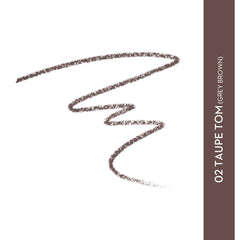 SUGAR Cosmetics pencil tip close-up showing fine point for precise hair-like strokes