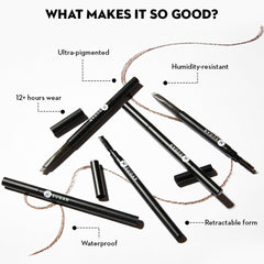 SUGAR Cosmetics spoolie detail for blending and grooming brows into place