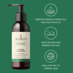 Cocoa butter and rosehip oils with Sukin label showing nourishing ingredient benefit