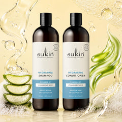 Sukin conditioner bottle side view showing product information and clean formula