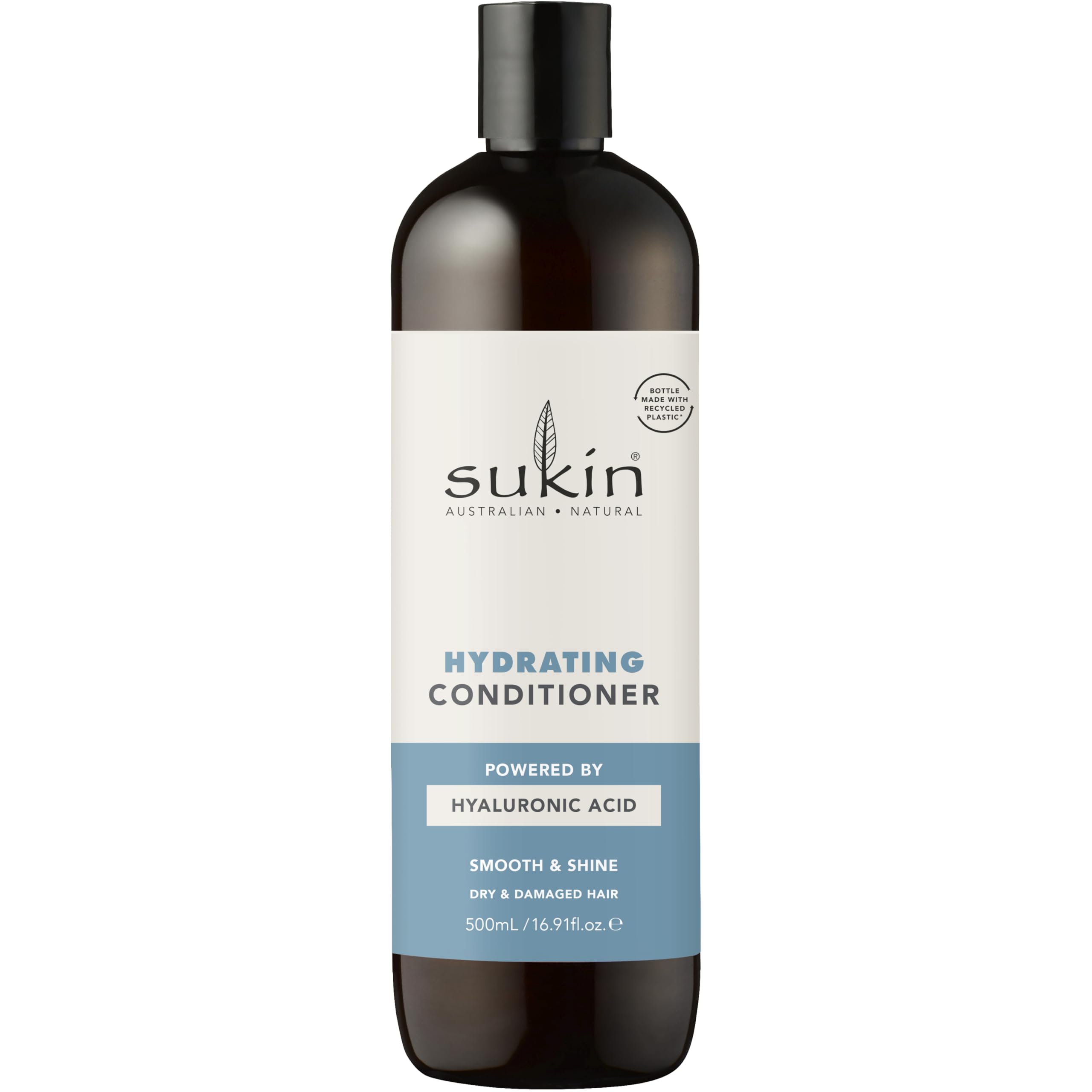Sukin hydrating conditioner front label showing brand and coconut lime scent benefit