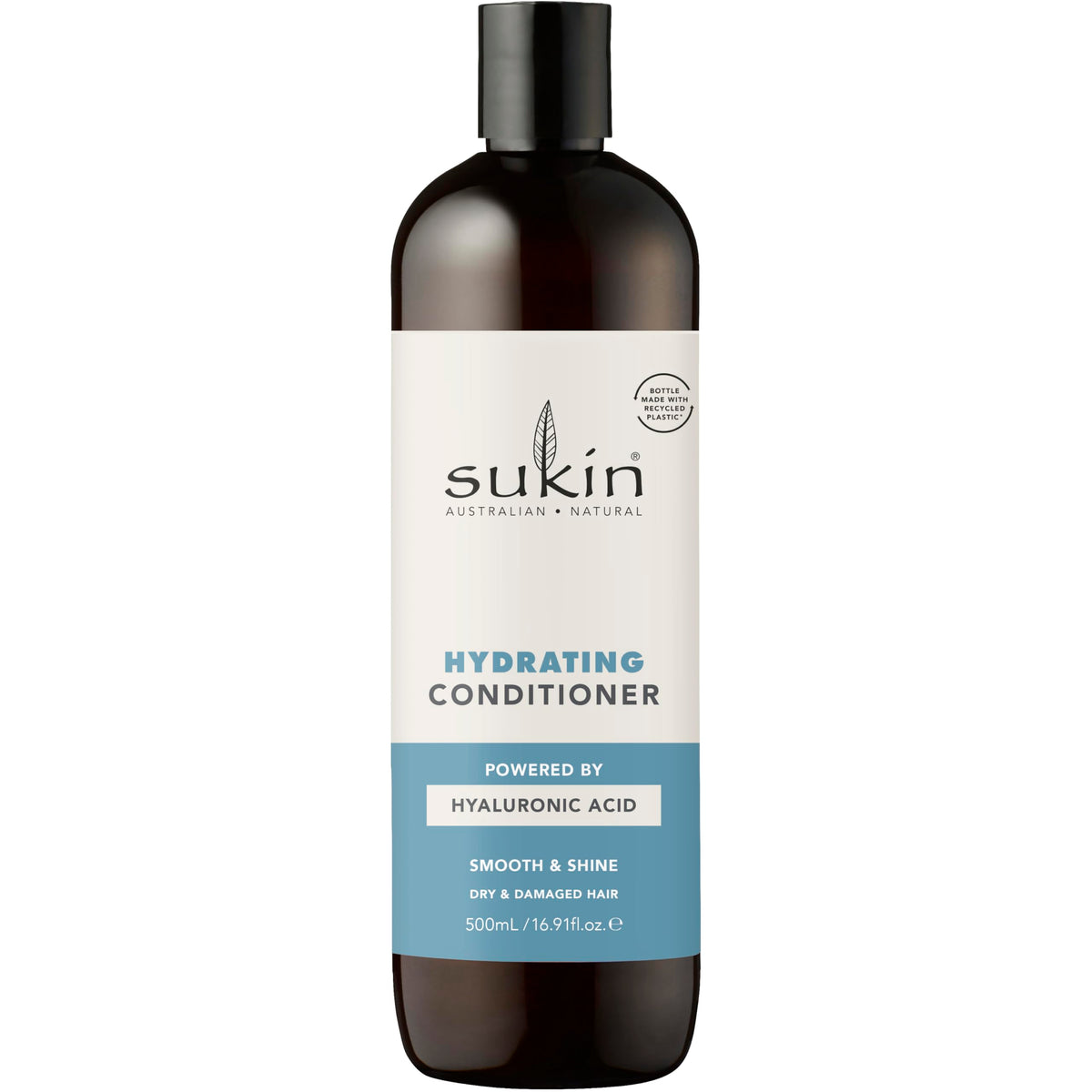 Sukin hydrating conditioner front label showing brand and coconut lime scent benefit