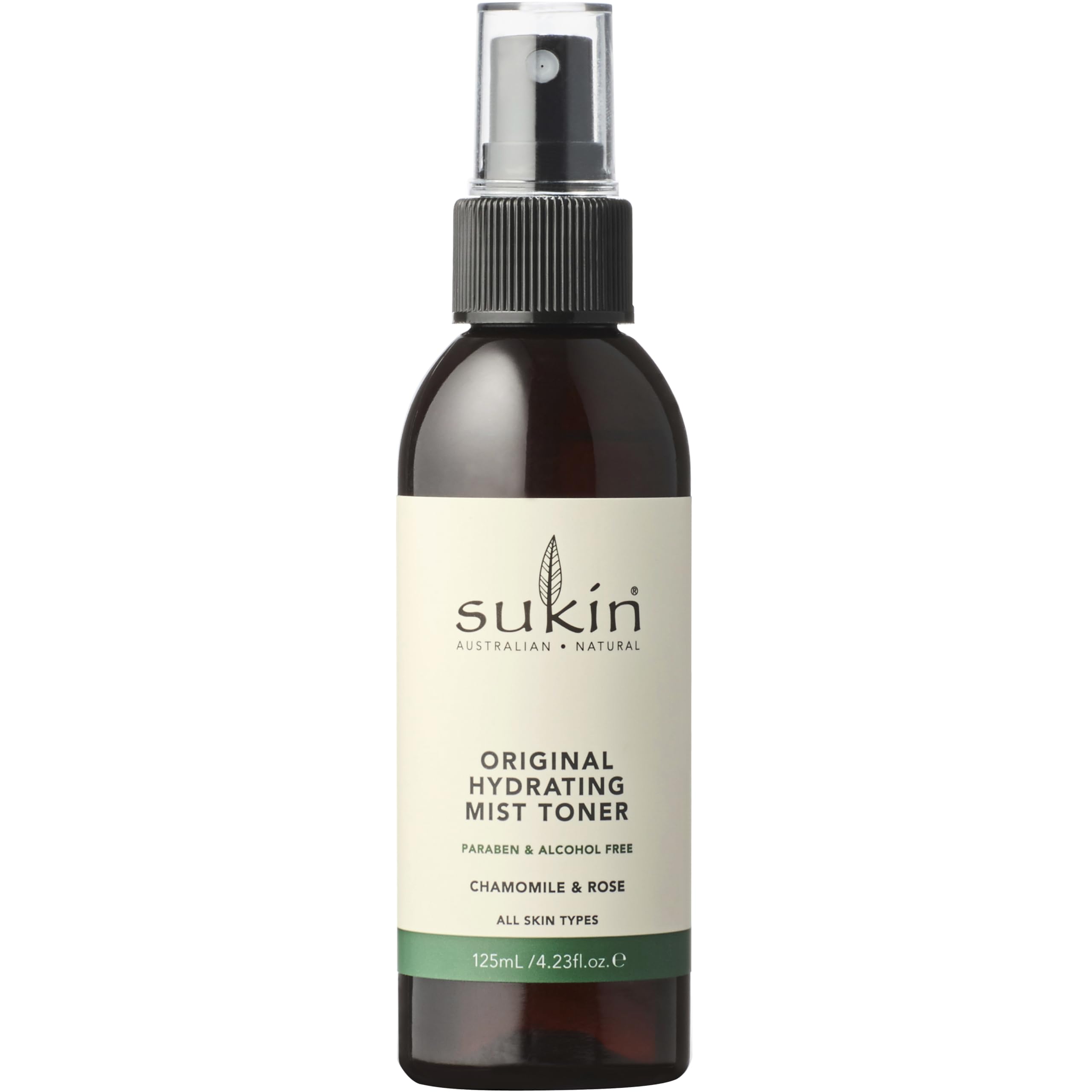 Sukin hydrating toner front packaging showing bottle and label for quick identification and benefit