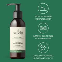 Sukin moisturizer staged in bathroom for daily routine benefit