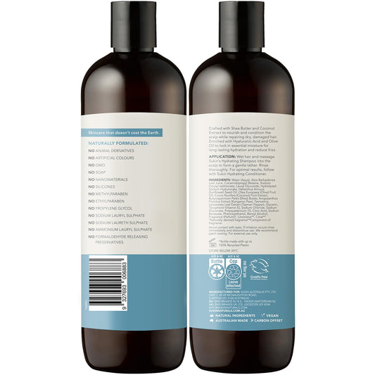 Sukin shampoo texture closeup foam showing gentle cleansing action