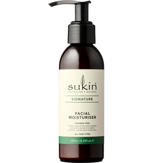 Sukin front tube showing product name and size benefits hydration