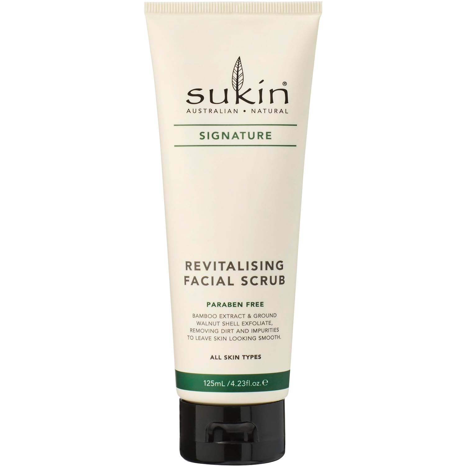 Sukin tube front packaging shows product and benefits