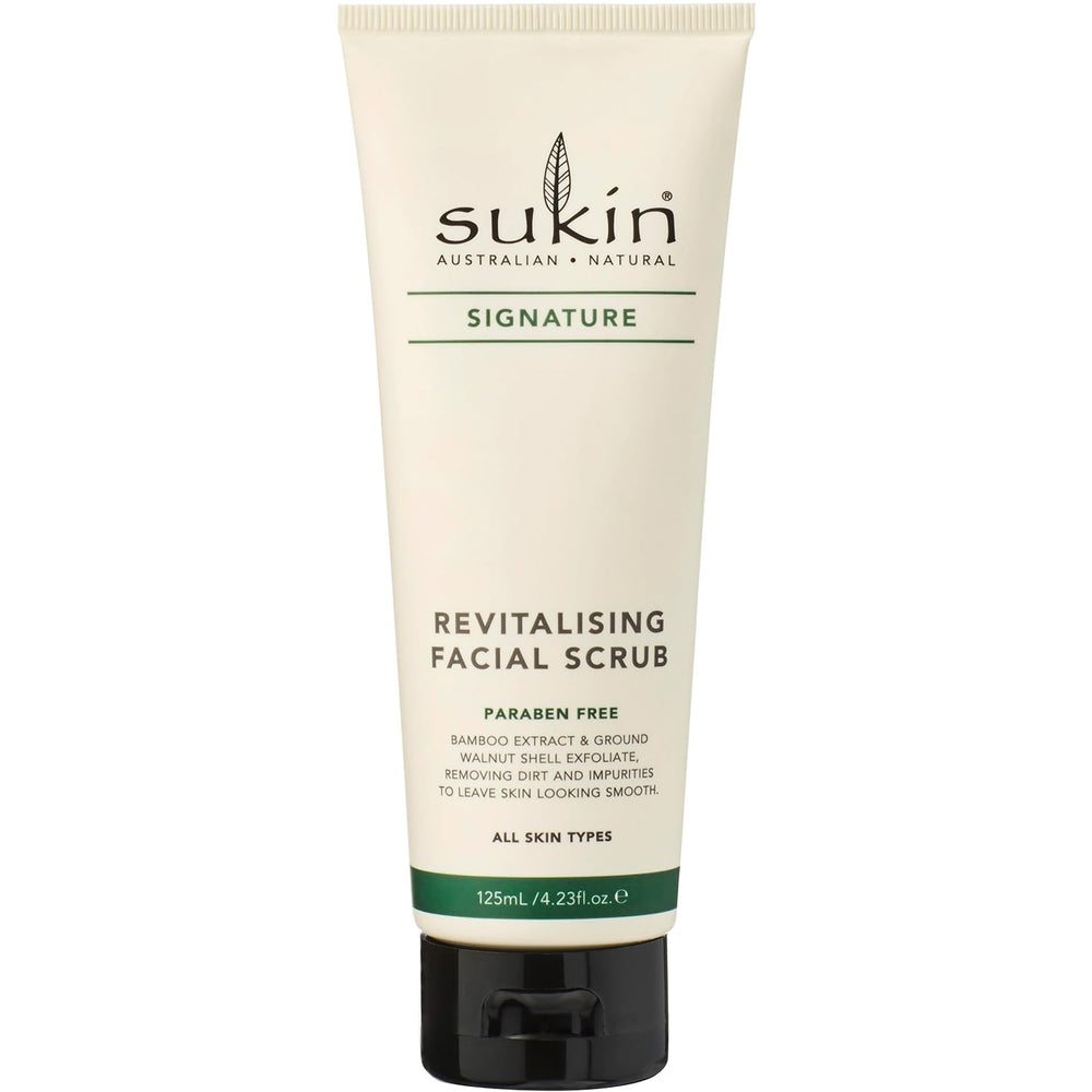 Sukin tube front packaging shows product and benefits