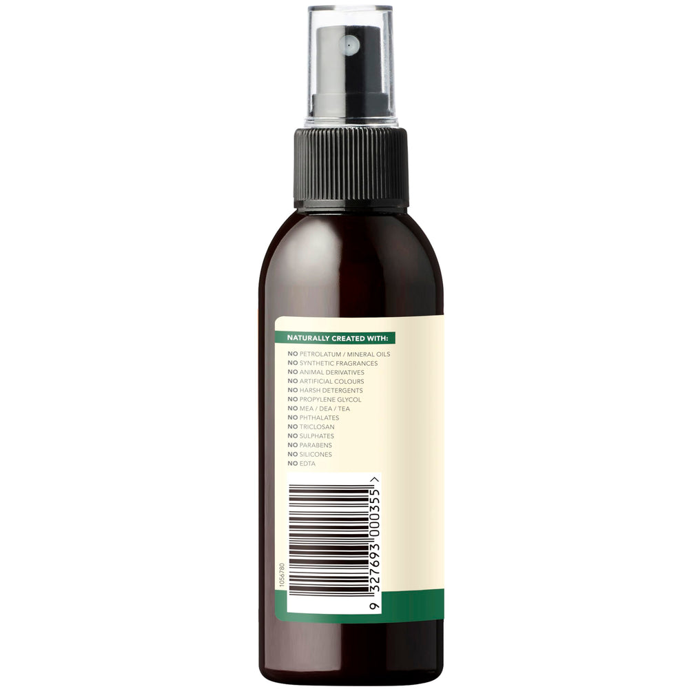 Sukin toner close-up spray nozzle demonstrating even mist for fast facial refreshment