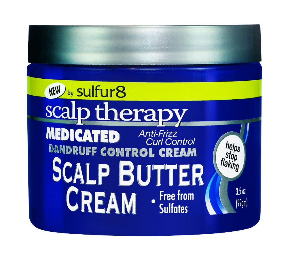 SULFUR8 jar front view showing label and jar benefit for soothing scalp