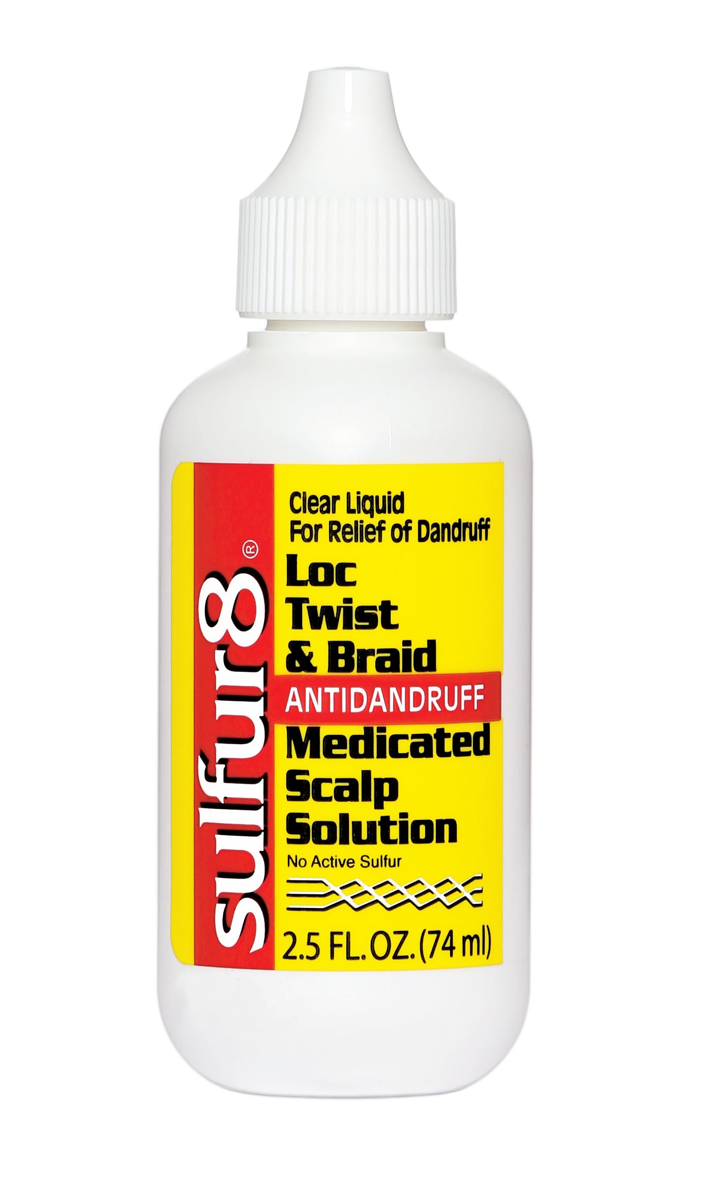 SULFUR8 front packaging showing 2.5 oz bottle and label, helps identify product quickly