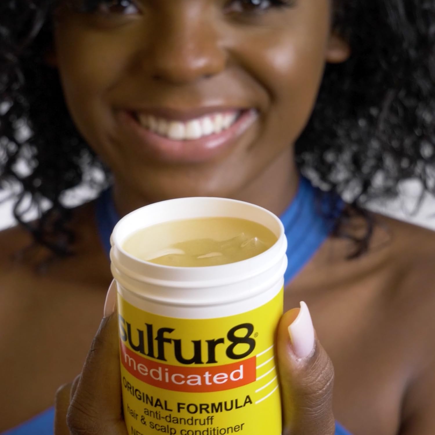 SULFUR8 before and after hair images showing smoother, softer hair