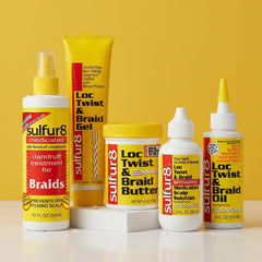 SULFUR8 in lifestyle scene with braided hair showing improved manageability