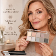 Sulily eye makeup on mature model showing natural, defining result