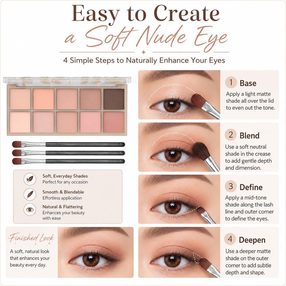 Sulily evening smokey eye showing depth from dark browns and contrast