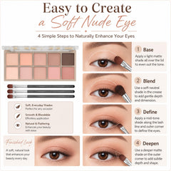 Sulily evening smokey eye showing depth from dark browns and contrast