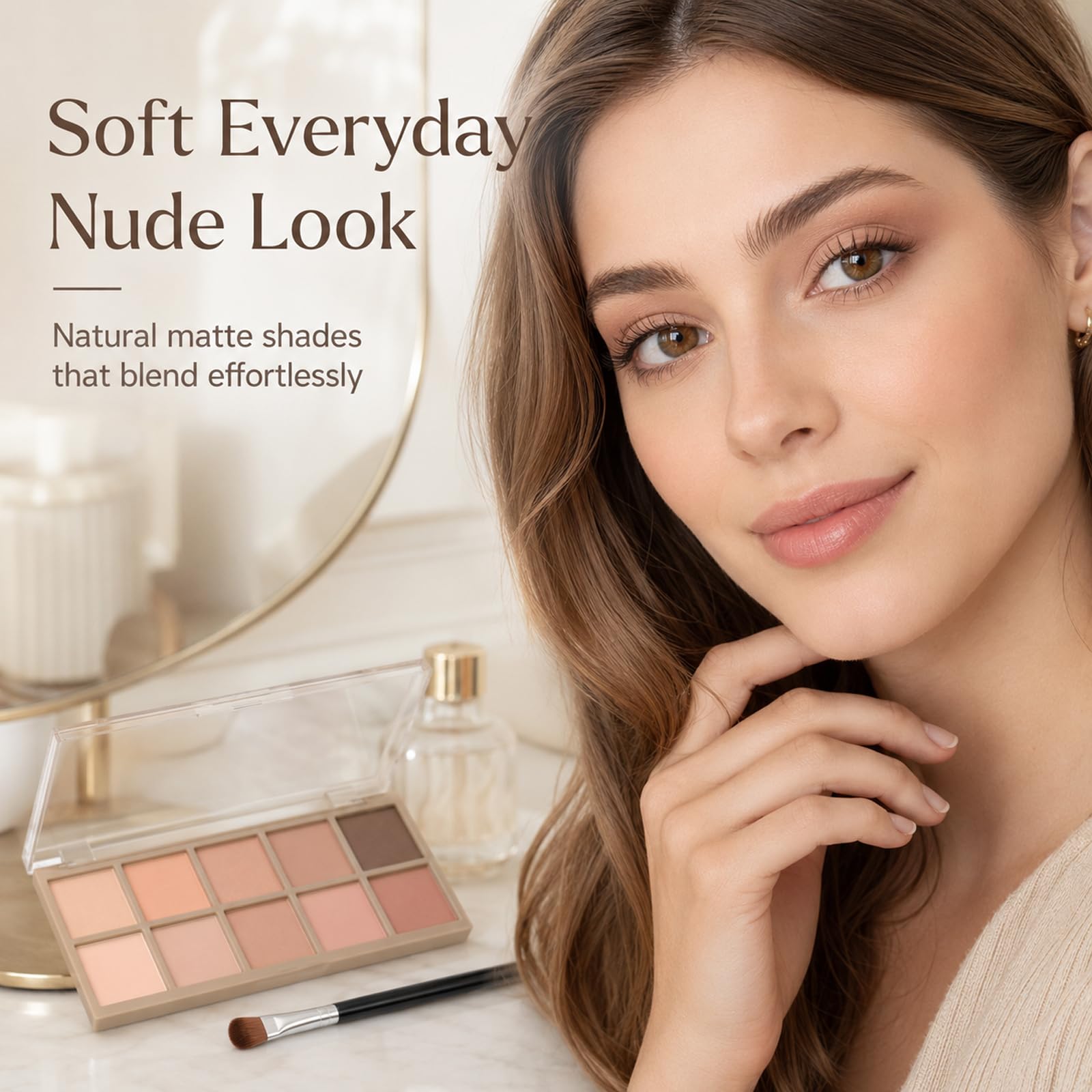 Sulily close-up of pan texture highlighting smooth, blendable matte finish