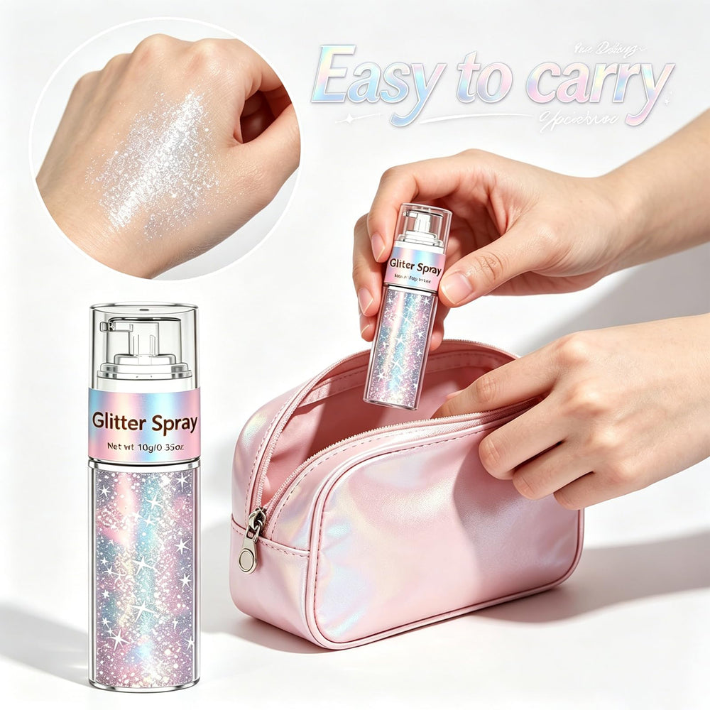 Sulily glitter used in nail art for precise sparkle accents and shine