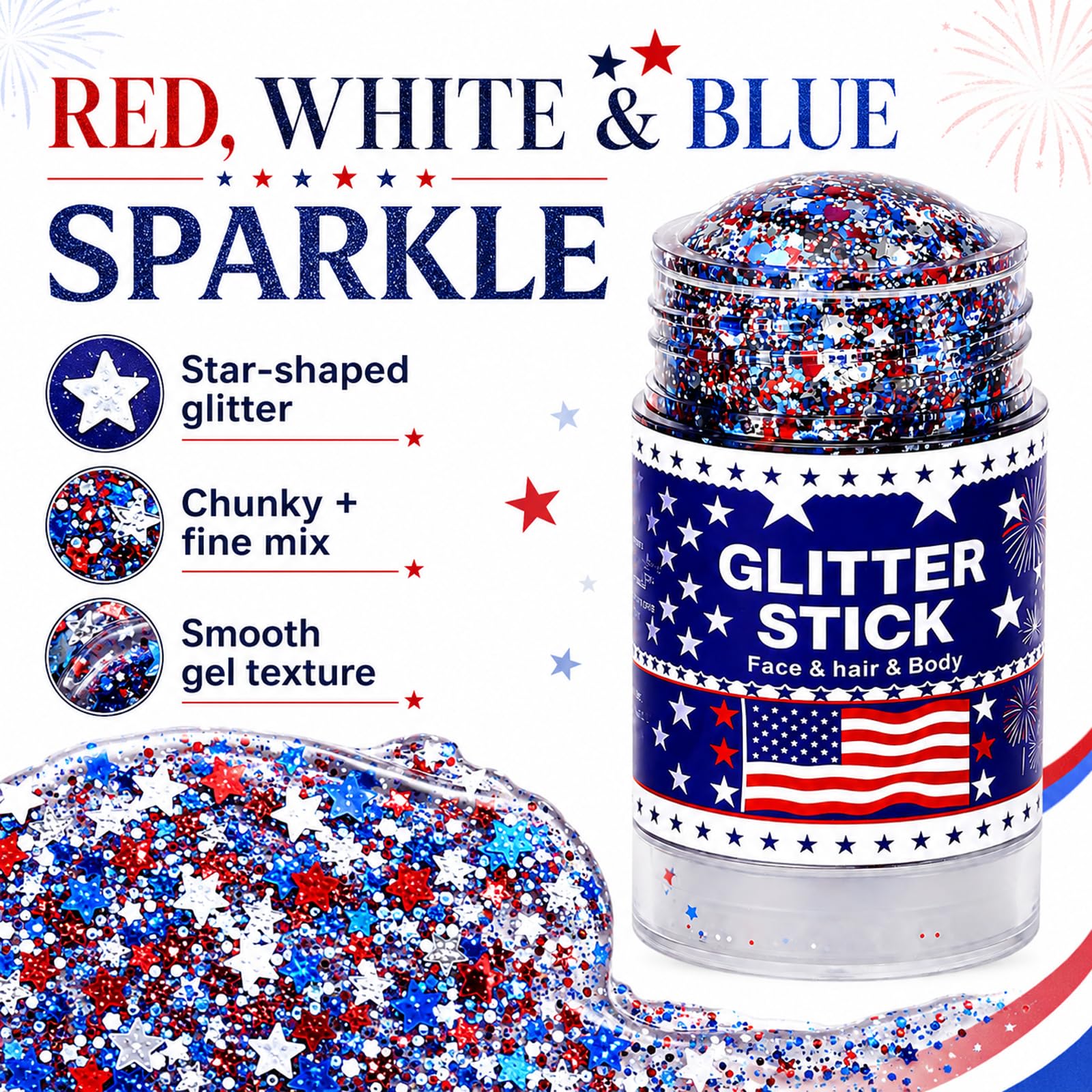 Sulily product worn at an outdoor 4th of July party conveying celebratory style benefit