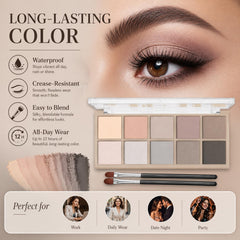 Sulily palette in hand demonstrating compact size and travel convenience