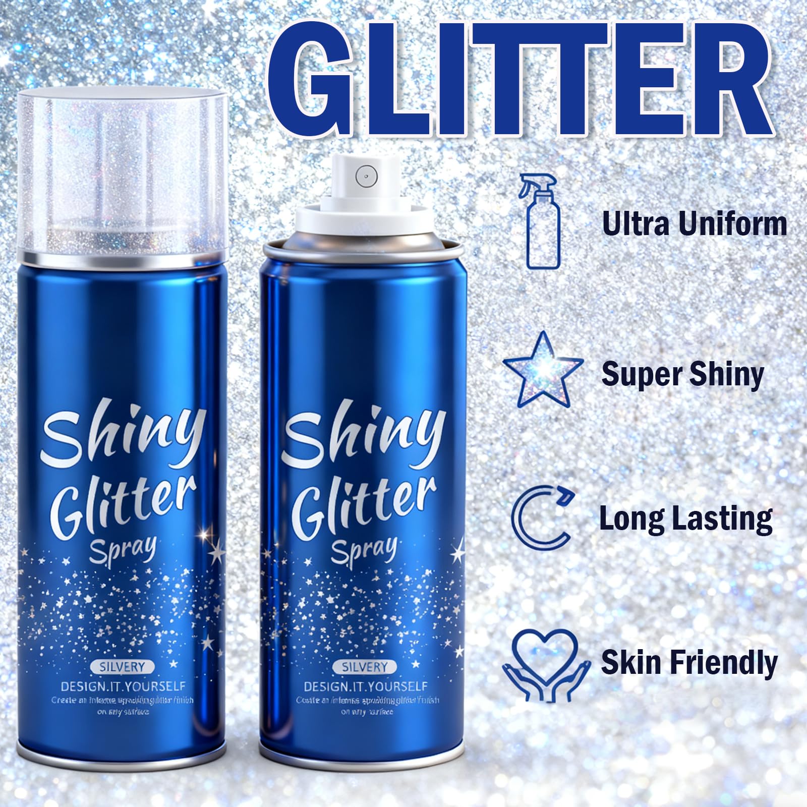 Sulily spray adding shimmer to clothing accent, shows safe fabric use