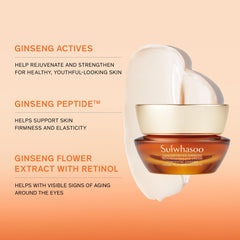 Sulwhasoo cream on fingertip ready to apply, demonstrating easy absorption and nourishment