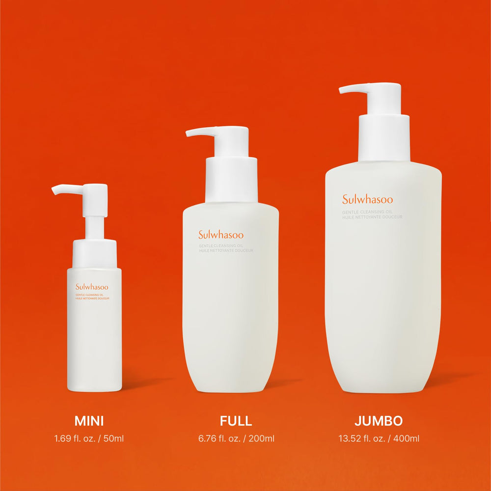 Sulwhasoo oil emulsifying with water showing easy rinse-off benefit