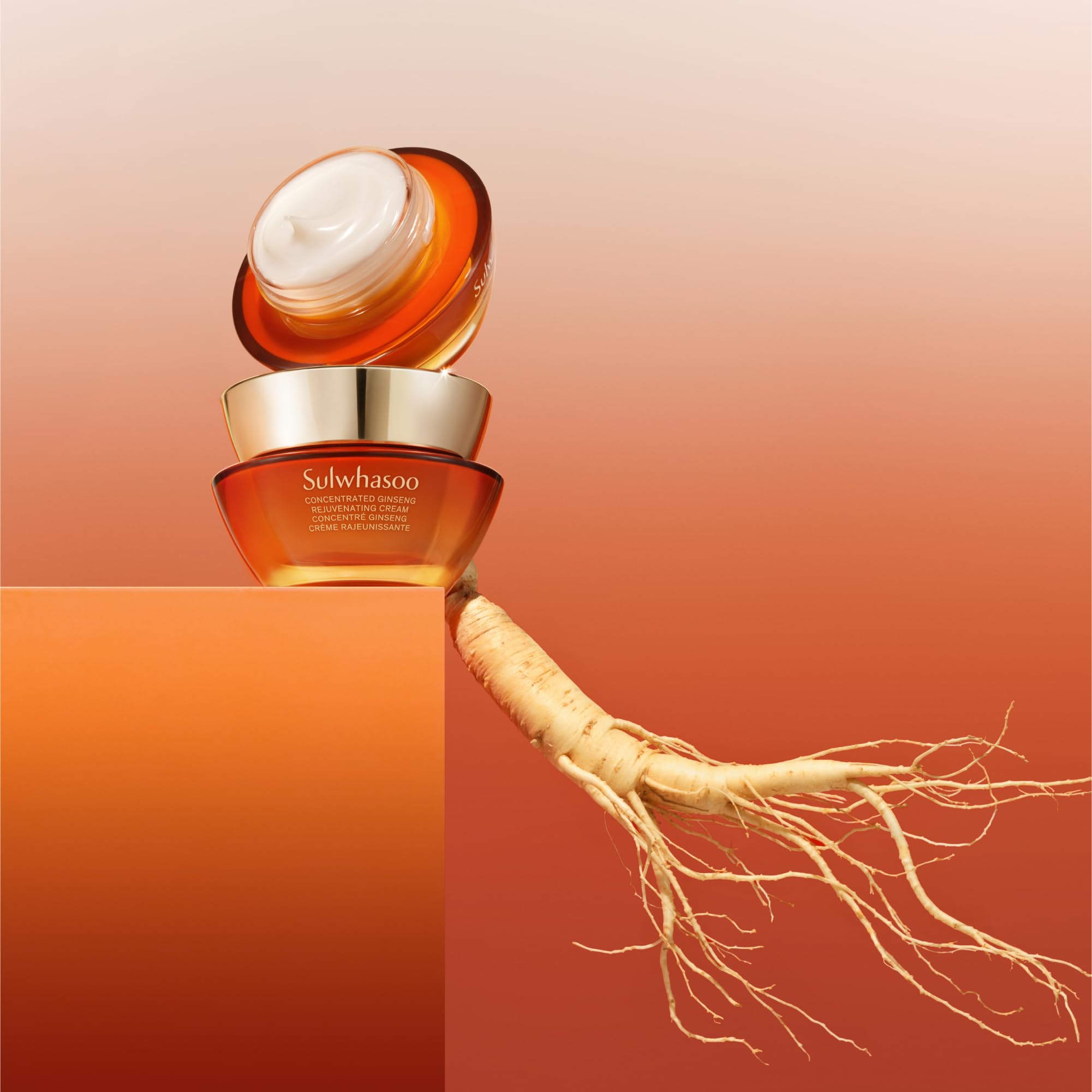 Sulwhasoo ginseng root display highlighting traditional ingredient potency