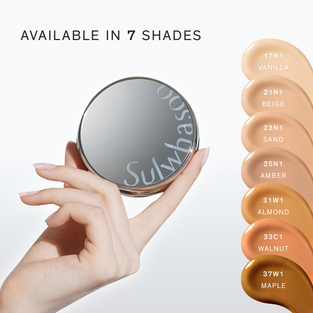 Sulwhasoo compact inside a makeup bag for on-the-go touch-up convenience