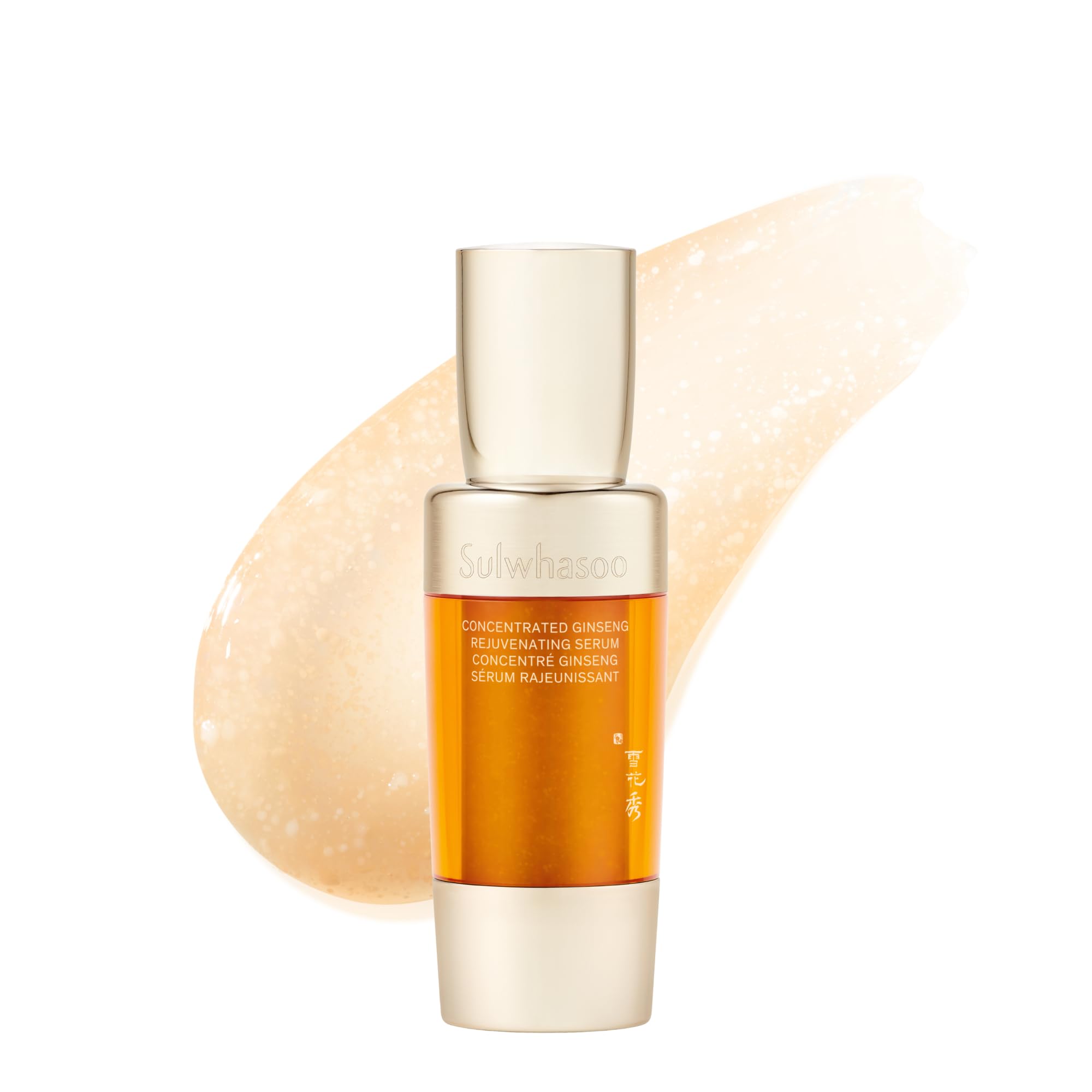 Sulwhasoo bottle front view showing elegant packaging and firming benefit