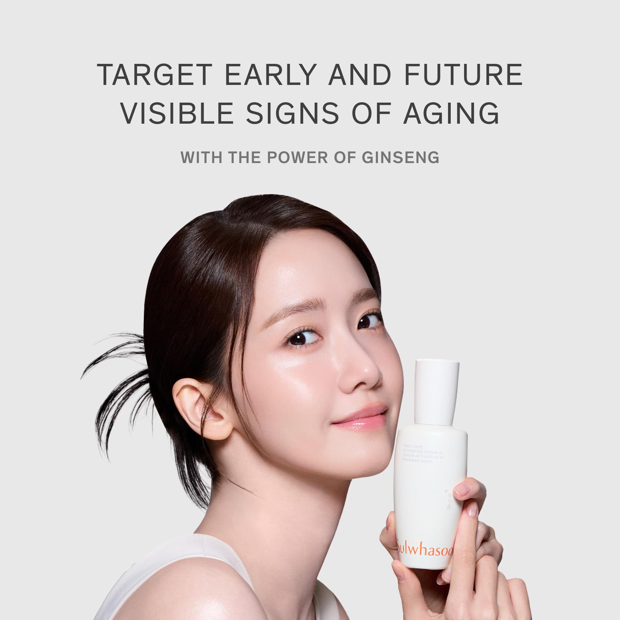 Sulwhasoo serum on bathroom vanity evoking daily ritual and radiance benefit