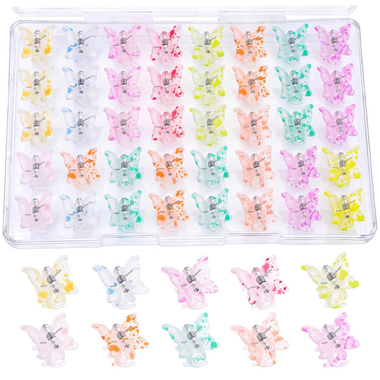 SUMAJU front packaging showing 80 butterfly clips and storage box, easy organization