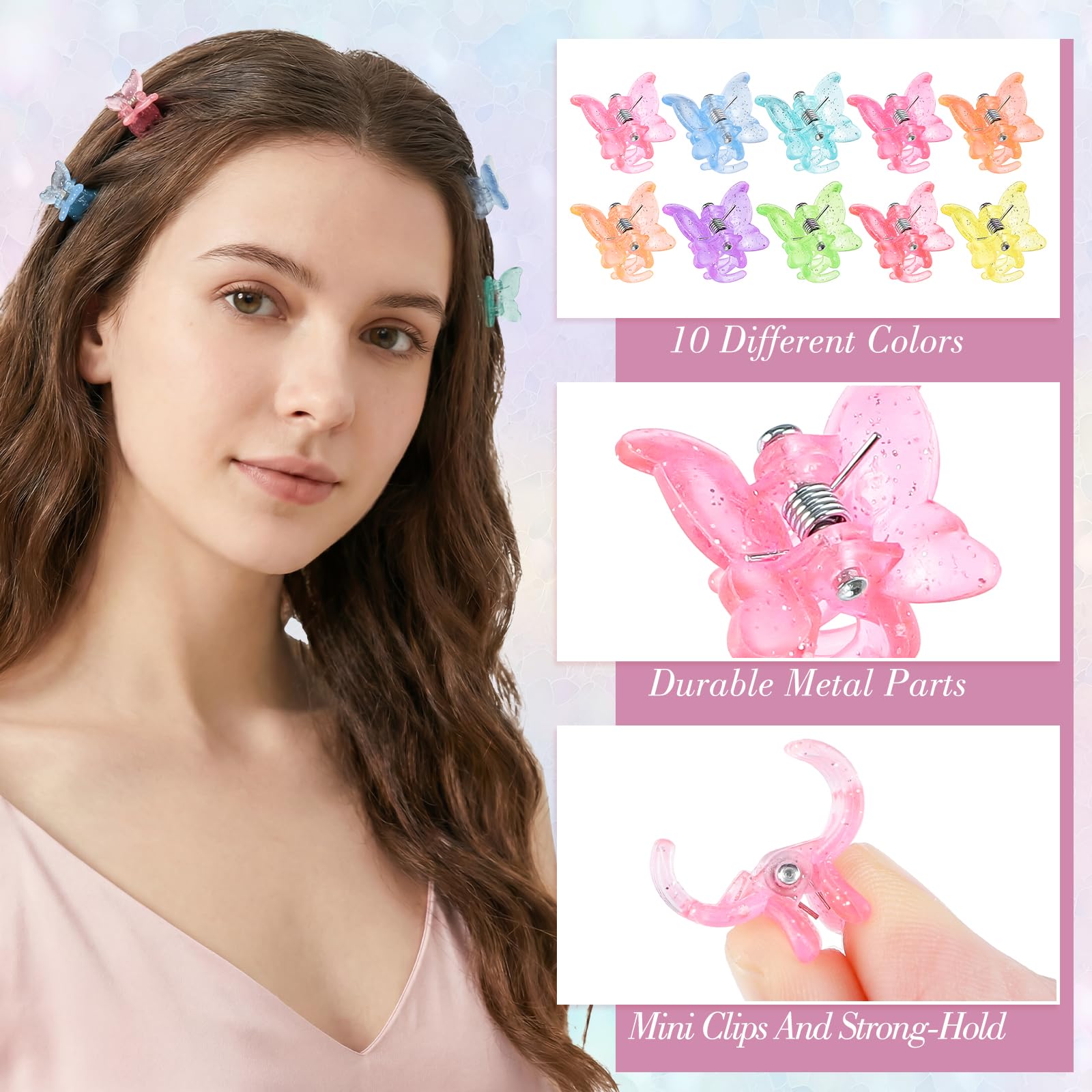 SUMAJU clips in child's hair demonstrating secure hold and playful look