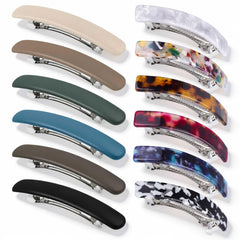 SUMAJU front packaging showing 12 hair barrettes and color variety