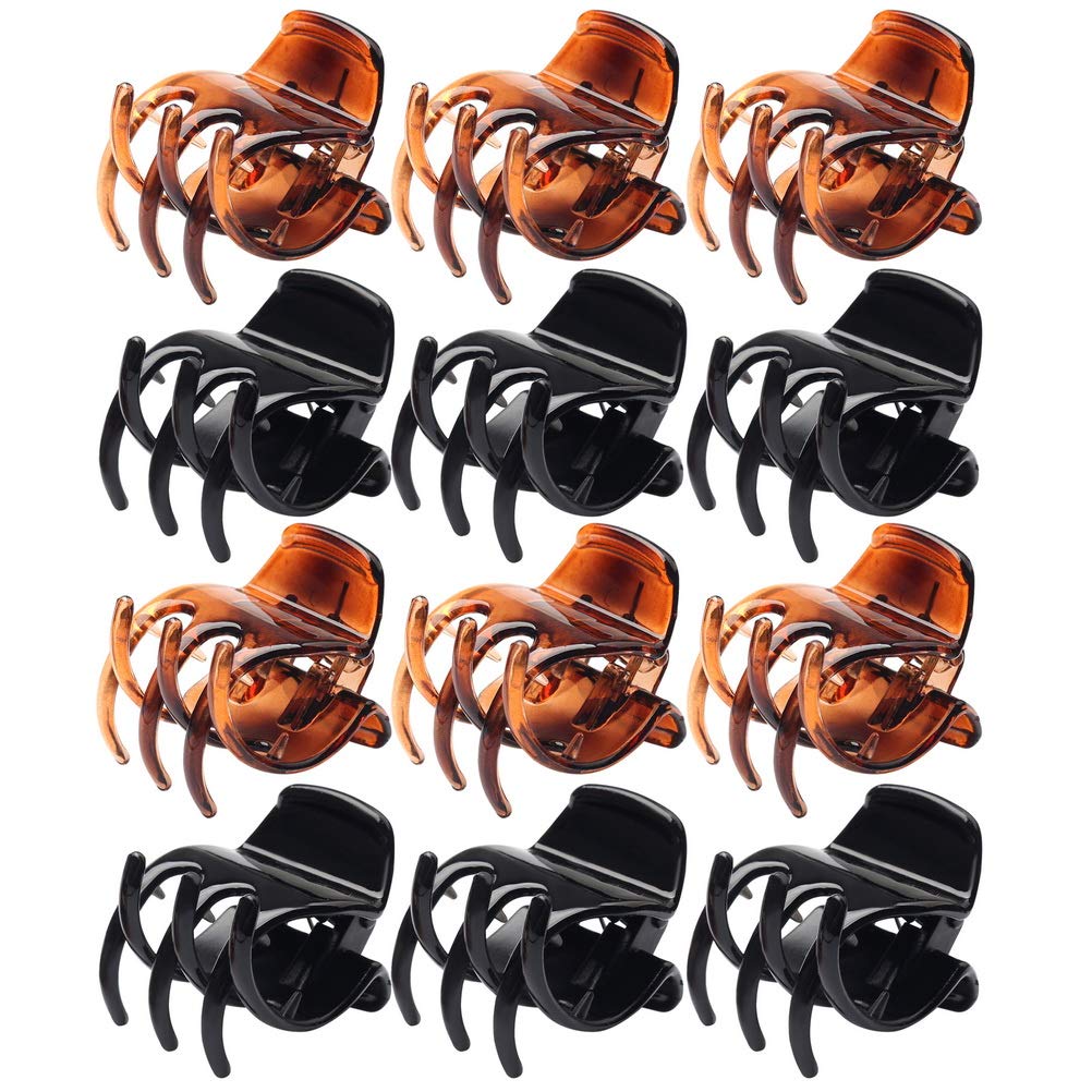 SUMAJU front view of black and brown clip pack showing classic colors and quantity benefit