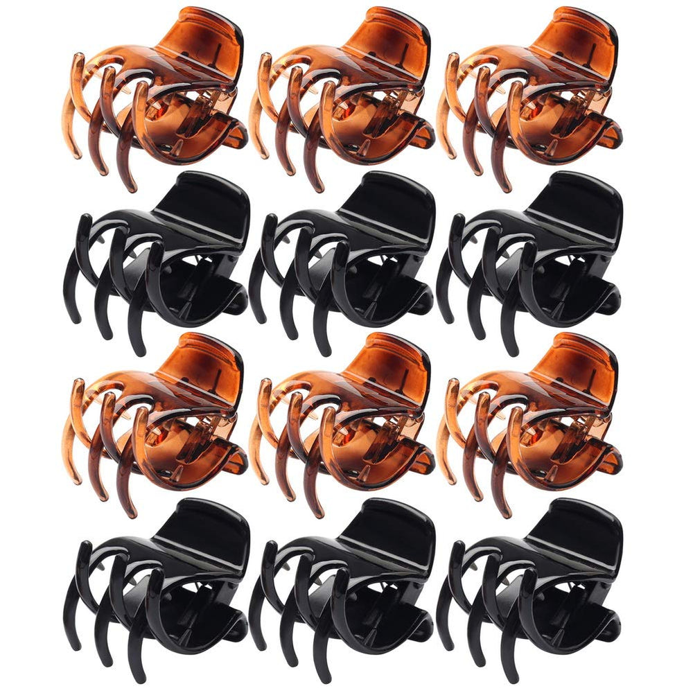 SUMAJU front view of black and brown clip pack showing classic colors and quantity benefit