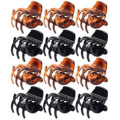 SUMAJU front view of black and brown clip pack showing classic colors and quantity benefit