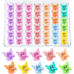 SUMAJU front packaging showing 80 colorful butterfly clips and compact box for neat storage