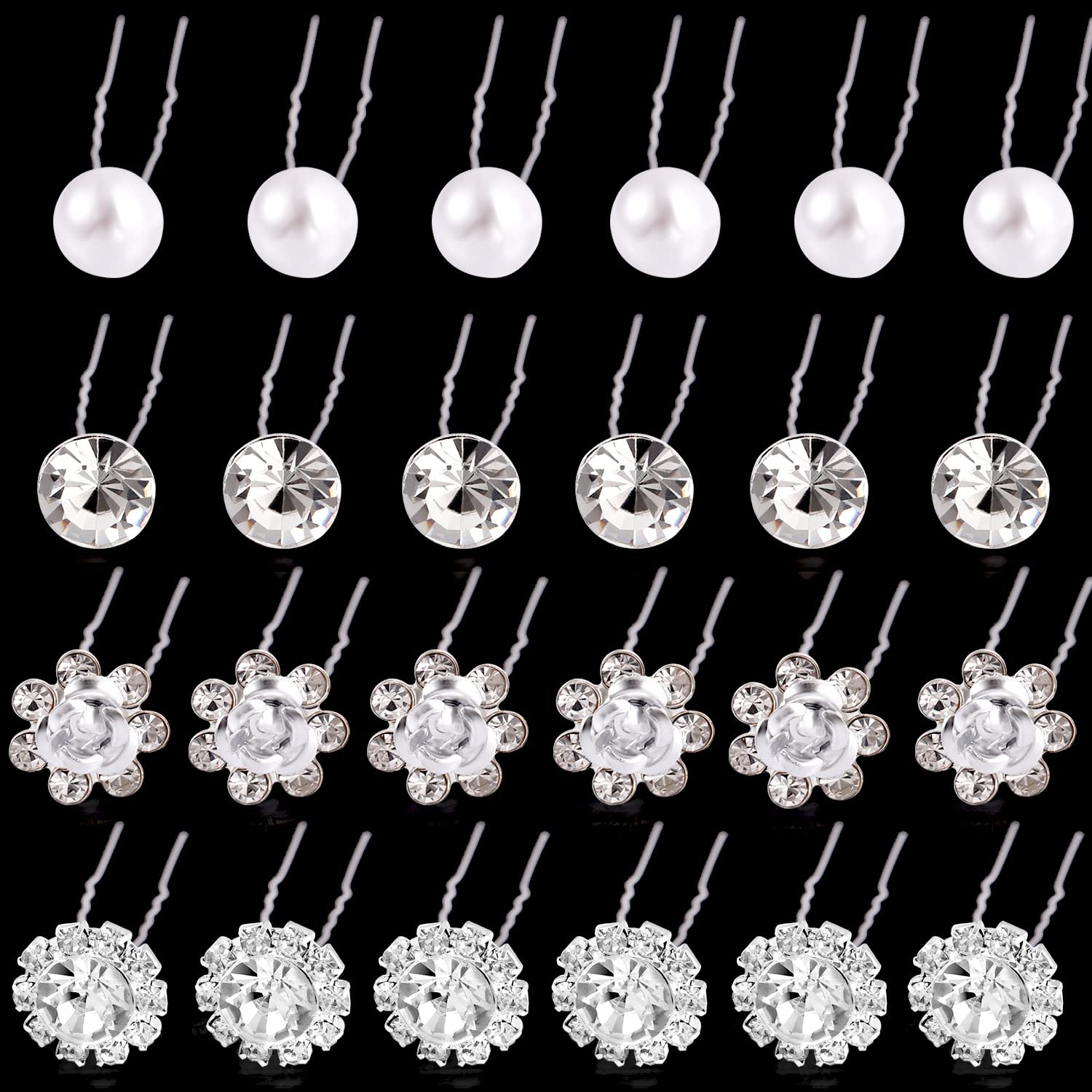 SUMAJU front packaging display showing full 40-piece bridal set and styles, elegant presentation benefit