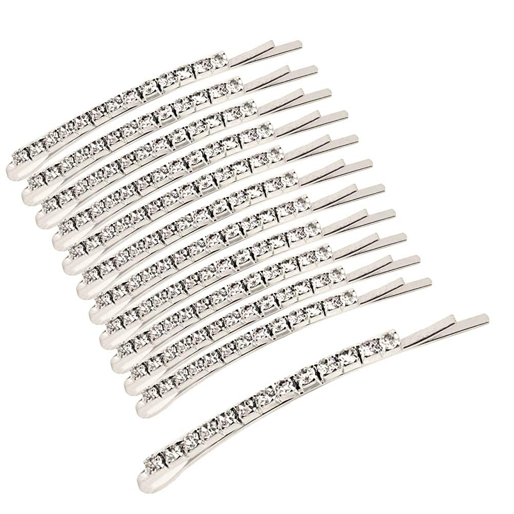 SUMAJU front packaging showing twelve silver rhinestone bobby pins and gift-ready look