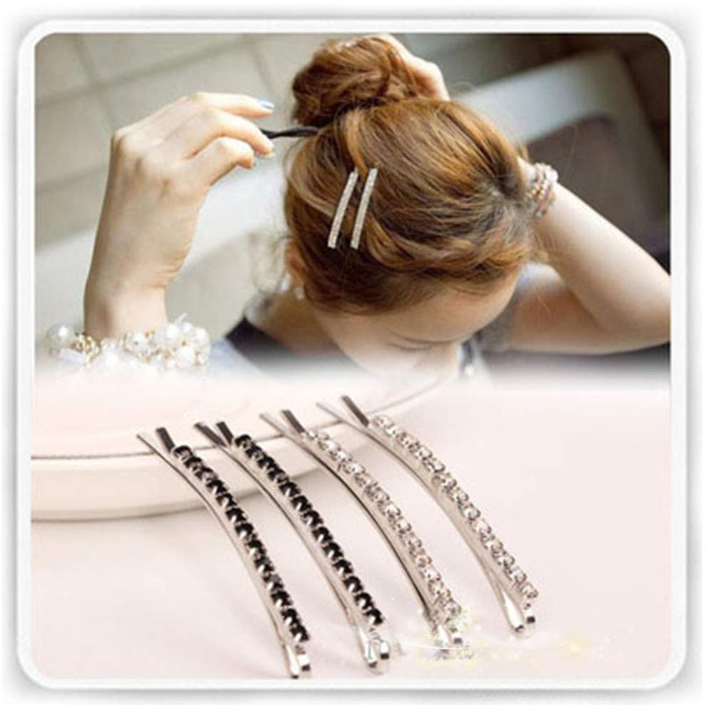 SUMAJU pinned into bridal updo demonstrating elegant sparkle and secure styling