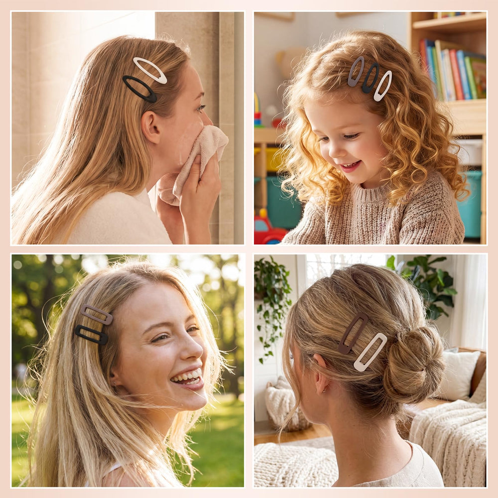 SUMAJU clip securing half-up hairstyle for discreet everyday styling