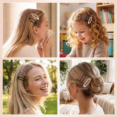 SUMAJU clip securing half-up hairstyle for discreet everyday styling