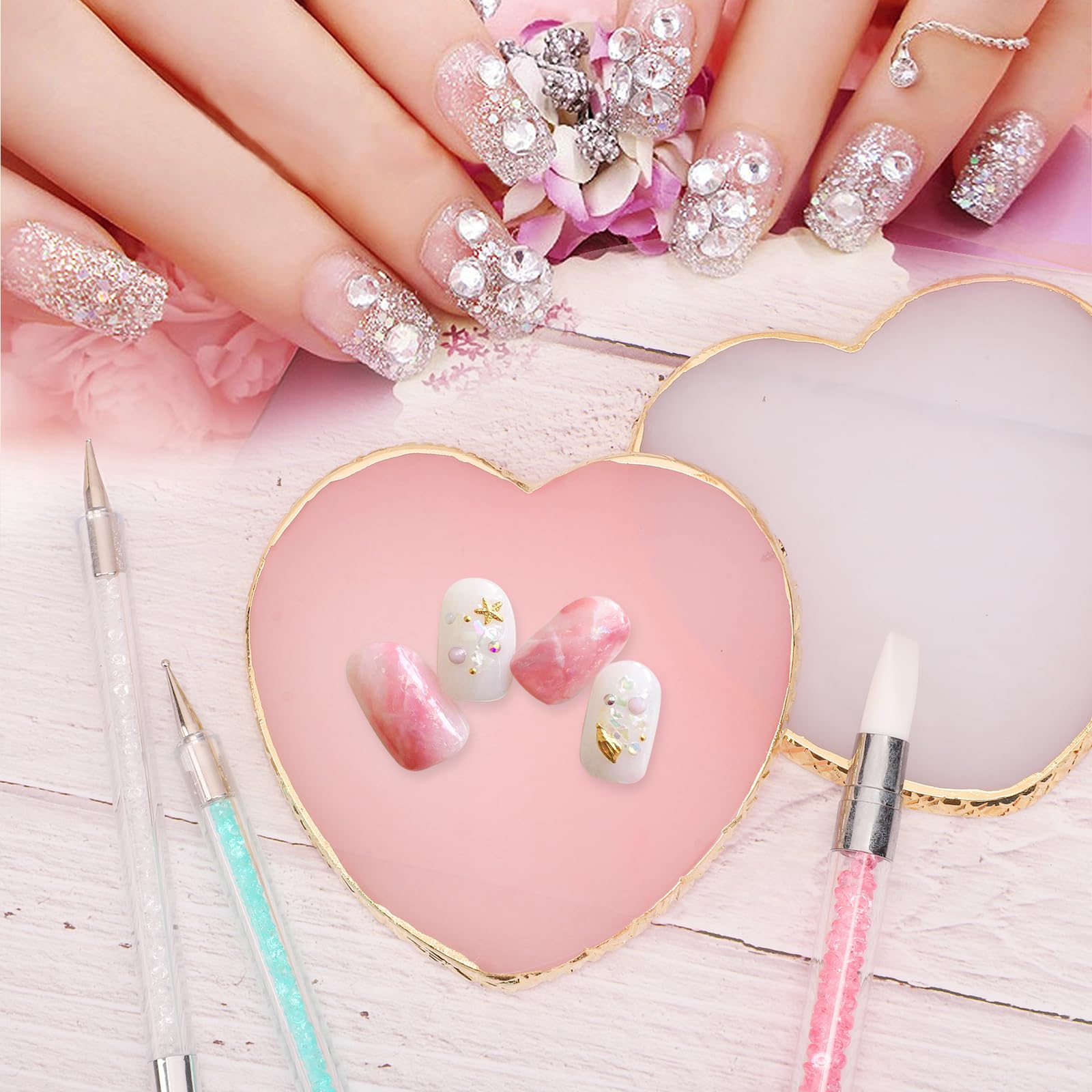 SUMAJU palette held in hand showing compact size and portable convenience