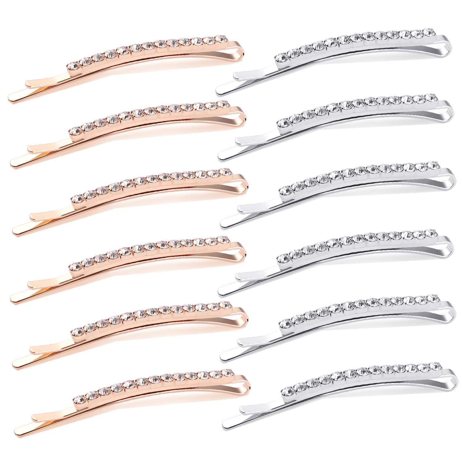 SUMAJU bobby pins next to ruler showing 2.36-inch length and clear sizing benefit