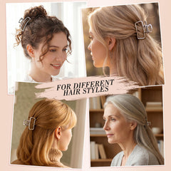 SUMAJU clip beside ruler showing 4–4.7 cm size for short hair suitability