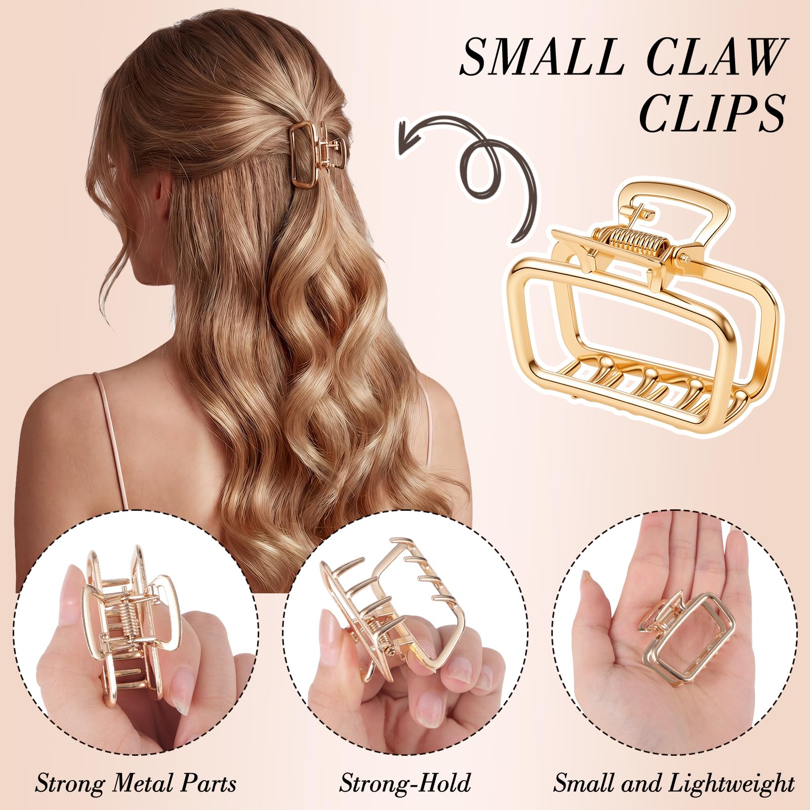 SUMAJU jaw edge detail showing textured grip for secure hold on fine hair